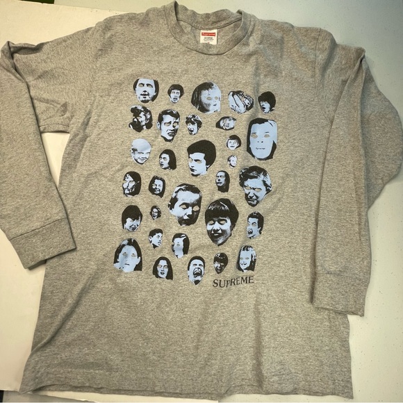 Supreme Faces Mens Medium Size Long Sleeve Tee Shirt - Picture 1 of 5